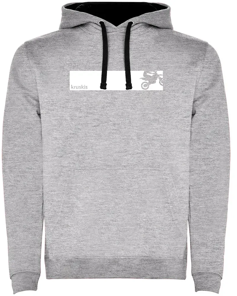 Kruskis Frame Mx Two-colour Kapuzenpullover - Heather Grey / Black - 3XL