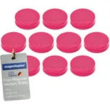 Magnetoplan Ergo-Magnete, medium, pink Pack a 10 Stück