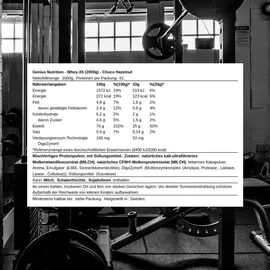 Genius Nutrition Whey Erdnuss Pulver 2000 g