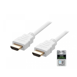 Deltaco Ultra High Speed HDMI Kabel 2.1 - Weiß - 1m