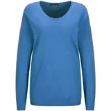 GOLDNER Rundhalspullover Blau 22