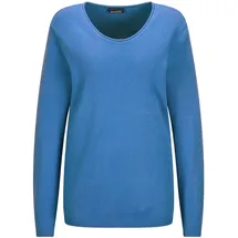 GOLDNER Rundhalspullover Blau 22