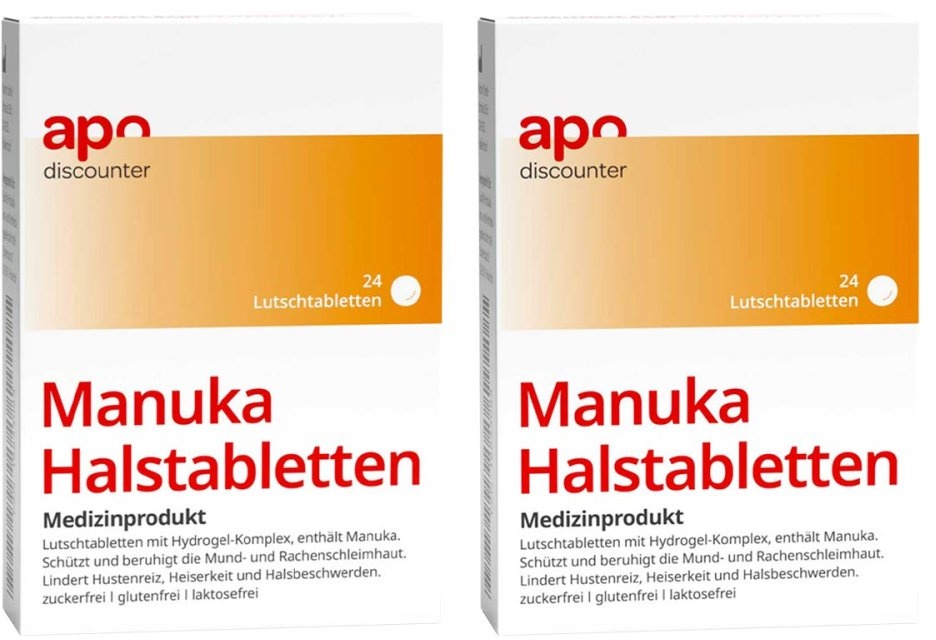 Manuka Halstabletten zuckerfrei zum Lutschen von apodiscounter