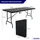 chefgastro Buffettisch Gartentisch 180 x 74 x 74 cm Schwarz