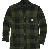 CARHARTT Flannel Sherpa, Textiljacke - Schwarz/Grün - L
