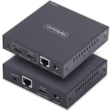 Startech HDMI KVM Extender Over IP-Netzwerk, 4K 60Hz, Treiberlos, HDMI und USB über Ethernet/CAT6, AVoIP, Tx/Rx Kit