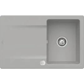 Villeroy & Boch Siluet 45 rechts Einbauspüle keramik fossil Excenterbetätigung 800 x 510 mm