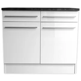 BASIC by Balculina Unterschrank Jazz 100 x 90 x 60 cm Weiß