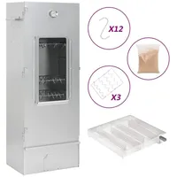 VidaXL Räucherofen mit Kaltrauchgenerator Verzinkter Stahl 44,5 x 29