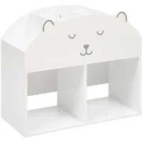 Atmosphera Créateur d'intérieur Kinderbücherregal Ourson onesize Holz weiß
