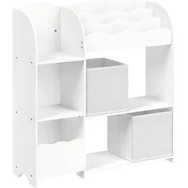 Songmics Kinderregal mit 2 Boxen wolkenweiß