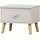 [en.casa] Nachtschrank Sandnes 31 x 38 x 30 cm Weiß/Mintgrün