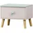 [en.casa] Nachtschrank Sandnes 31 x 38 x 30 cm Weiß/Mintgrün