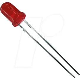 KINGBRIGHT LED bedrahtet, rot, 8mm Rot Rund 8 mm, 3 mcd, 60°
