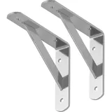 1 Paar (2 Stück) SOTOOLS Schwerlastkonsole verzinkt 150 x 125 x 30 mm Regalkonsole Regalträger aus Stahl