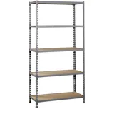 Proregal Schwerlastregal Big Muli HxBxT 200 x 120 x 30 cm 5 Fachböden Fachlast 200 kg Verzinkt