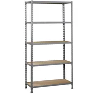 Proregal Schwerlastregal Big Muli HxBxT 200 x 120 x 30 cm 5 Fachböden Fachlast 200 kg Verzinkt