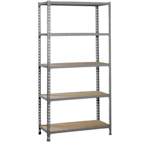 Proregal Schwerlastregal Big Muli HxBxT 200 x 120 x 30 cm 5 Fachböden Fachlast 200 kg Verzinkt