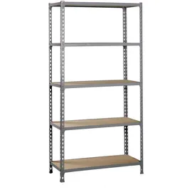 Proregal Schwerlastregal Big Muli HxBxT 200 x 120 x 30 cm 5 Fachböden Fachlast 200 kg Verzinkt
