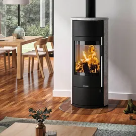 Oranier Polar Neo Vantage W+ Stahl Schwarz/Abdeckplatte Speckstein