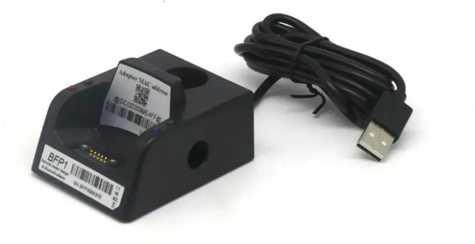 Ladestation und Bluetooth-Adapter für EF02-Ringscanner und Akku Effon BFP1