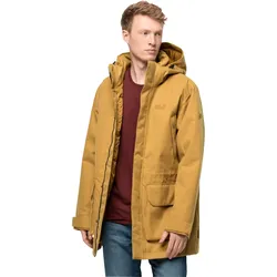 Jack Wolfskin Parka Fierce Wind (wasser-winddicht, recyceltes Materialien) bernsteingelb Herren