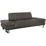 W.Schillig 2-Sitzer taboo Designsofa mit hohem Sitzkomfort, mit Normaltiefe, inklusive Armlehnenverstellung grau