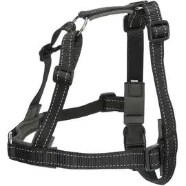 Trixie Lead'n'Walk Hundegeschirr Schwarz M-L