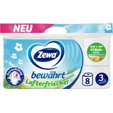 Zewa Toilettenpapier bewährt Lufterfrischer 3-lagig, 8 Rollen