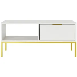 petits-meubles Couchtisch Seattle Weiß Holzwerkstoff 100 x 45,4 x 60 cm