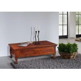 Massivmoebel24 Couchtisch Akazie Braun 120 x 75 x 40 cm
