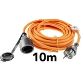 ChiliTec Verlängerungskabel 10m, IP44, 10 m, orange