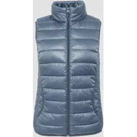 QS - Steppweste mit Stehkragen, Damen, blau, L