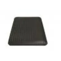 Arbeitsplatzmatte - Yoga Deck Ultra - schwarz - 91 x 150 cm - miltex - PVC - Stärke 12 mm - Rautenprofil - isoliert