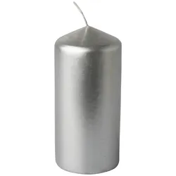 PAPSTAR Kerze 13 cm silber