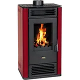 Holzofen Kaminöfen  Prity K3GT D Burgundy - 8,1kw, A+ - Rot