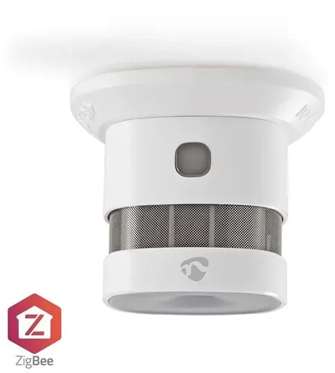 SmartLife Smoke Detector, Zigbee, White