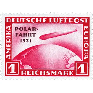 Briefmarken-3er-Set Polarfahrt des Luftschiffes L.Z. 127 Graf Zeppelin