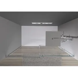 Bernstein DX906 Nischendusche mit Schiebetür rechts 150 x 195 cm Klarglas 8 mm