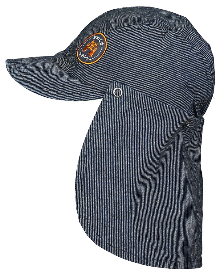 maximo - Jeans-Schirmmütze WHICH WAY mit Nackenschutz in denim, Gr.51