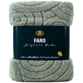Gözze Faro Kuscheldecke 150 x 200 cm Salbei