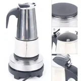 Espressokocher Kaffeebereiter Espressomaschine Edelstahl Elektrisch Kaffeekanne