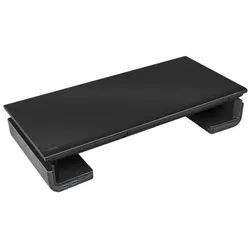LogiLink Ergonomischer Monitorständer mit Smartphone- und Tablet-Halterungen und 3-Port USB-Hub