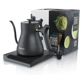 Arendo Edelstahl Wasserkocher 0,5 l Schwarz