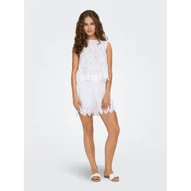 Only Spitzentop ONLTULUM SL EMB TOP Weiß S