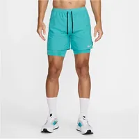 Nike Stride 2in1 Laufshorts Herren - Grün, S