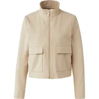 Comma, Kurze Jacke aus Flanell - beige - 40