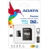 A-Data microSDHC Premier 32 GB Class 10 UHS-I + SD-Adapter