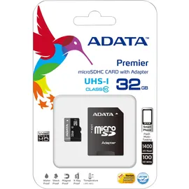 A-Data microSDHC Premier 32 GB Class 10 UHS-I + SD-Adapter