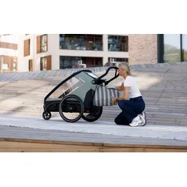 Hamax Kinderanhänger Cocoon grün/schwarz 2023